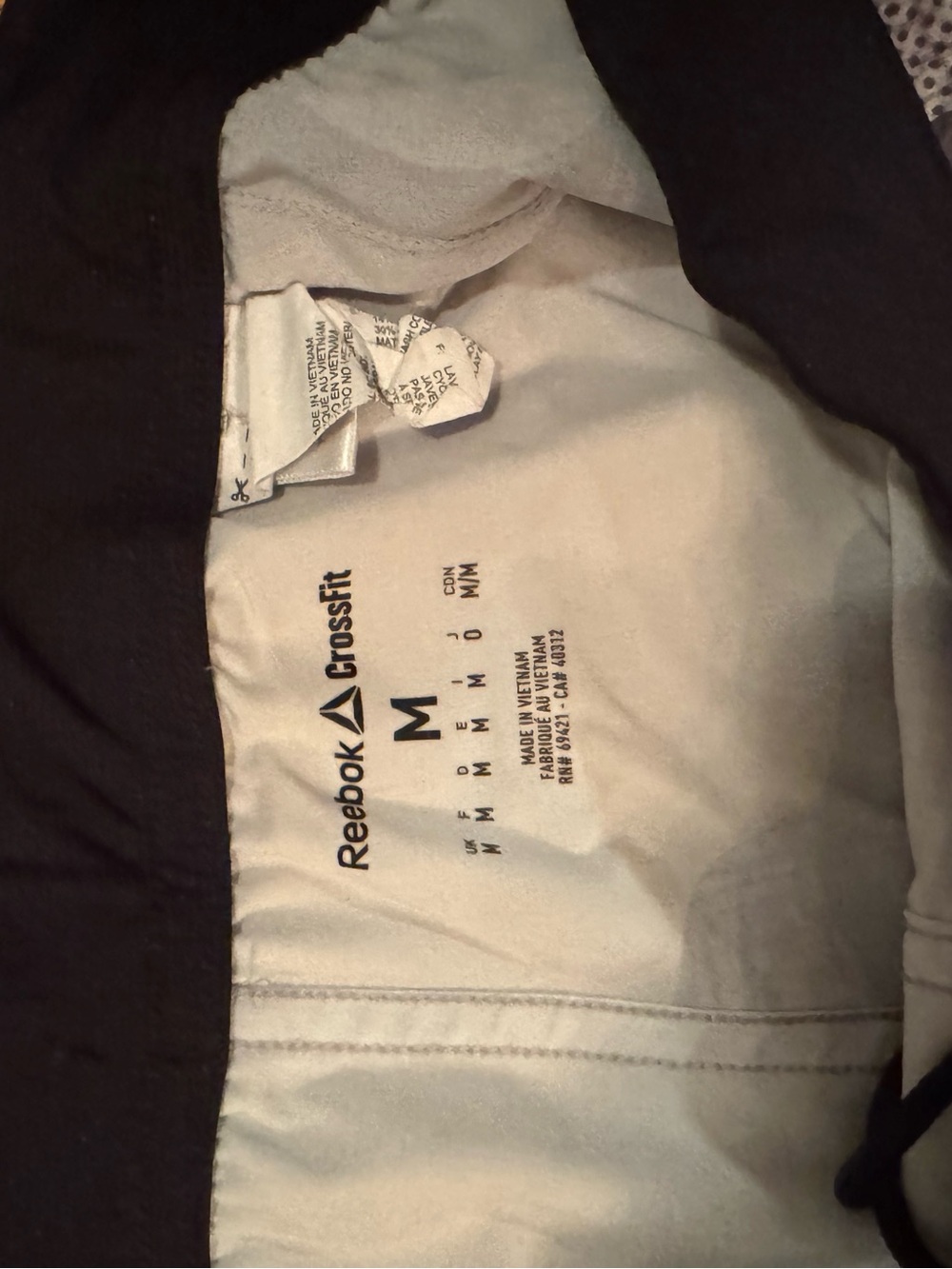 Reebok Black and Light Gray CrossFit Shorts - Picture 3 of 3